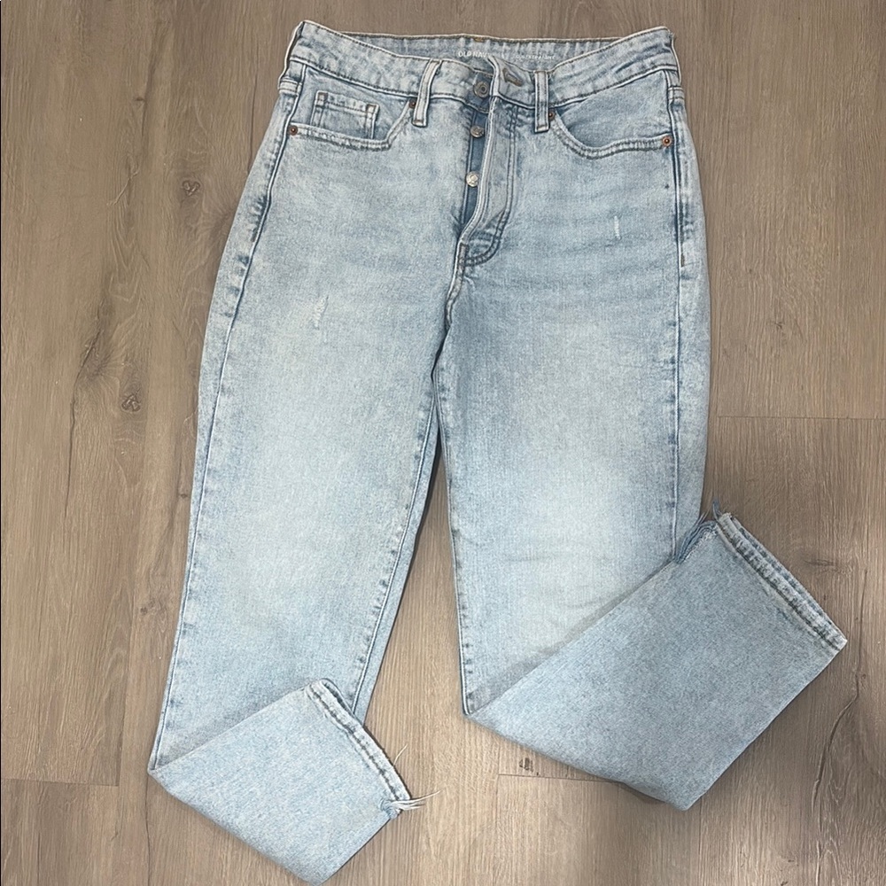 Old Navy Blue Straight Jeans Classic Denim